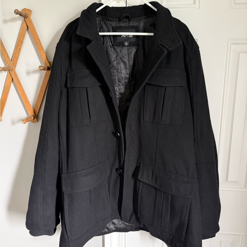 Apt. 9 Men's Black Pea Coat